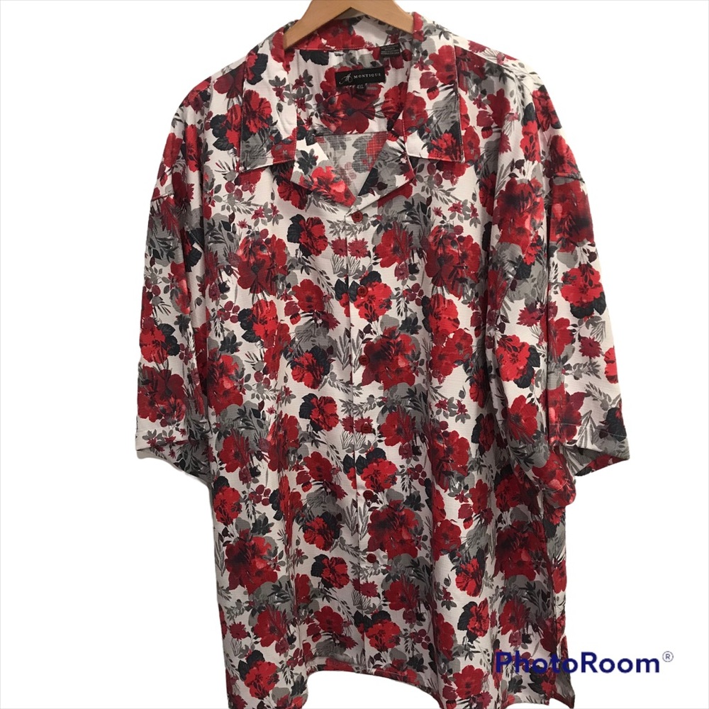 Montique 4XL Men’s Shirt by Montique 3/4 sleeves